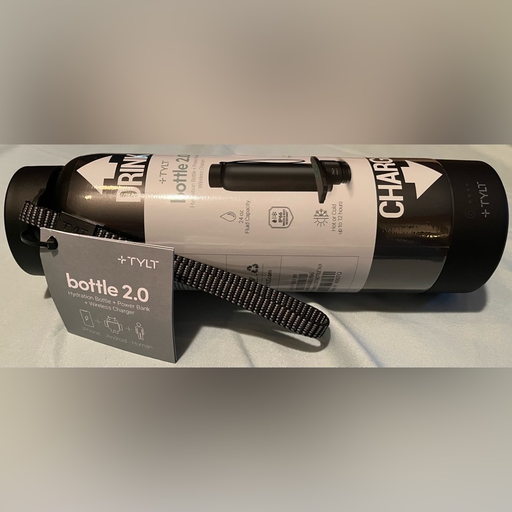 TYLT Black Hydration Bottle
